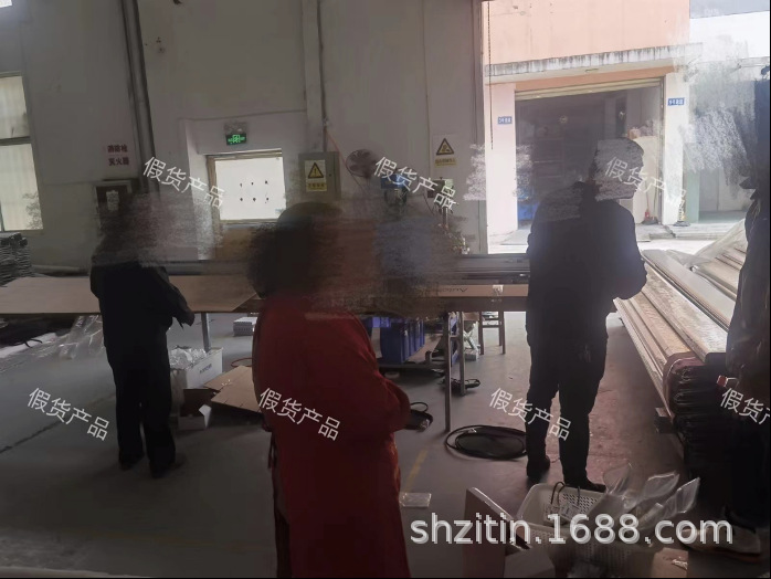 松下自动门打假案件现场照片